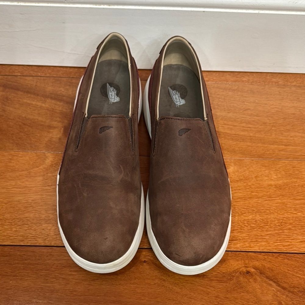 Red Wing 2033 Womens Brown Leather Low‎ Top Safety Toe Work Shoes Loafers Sz 8.5